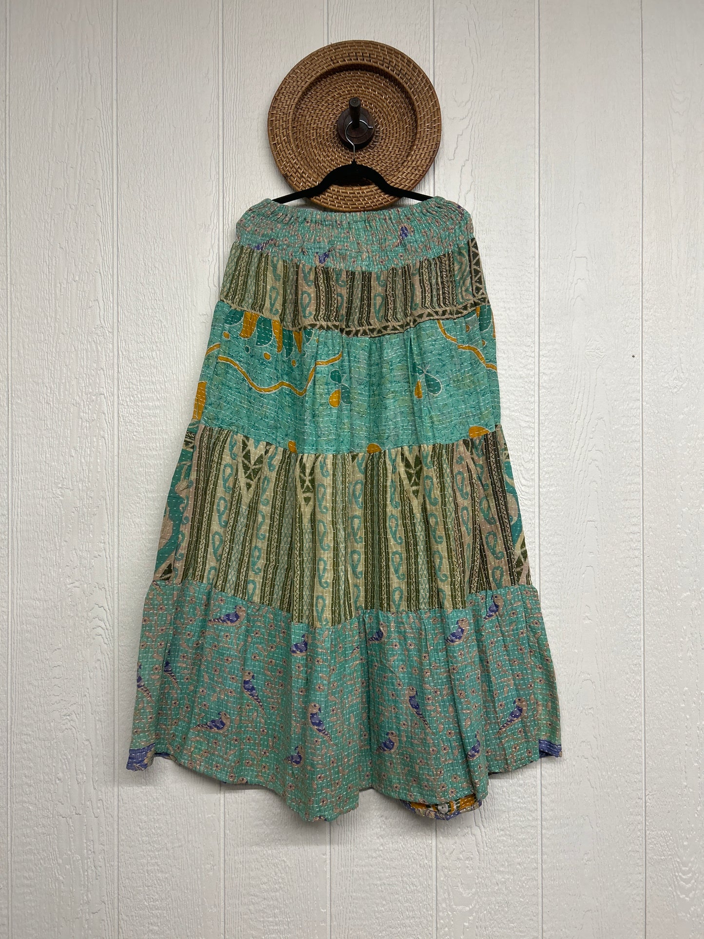 Pareo Kantha Lotus Maxi Skirt 0826 059