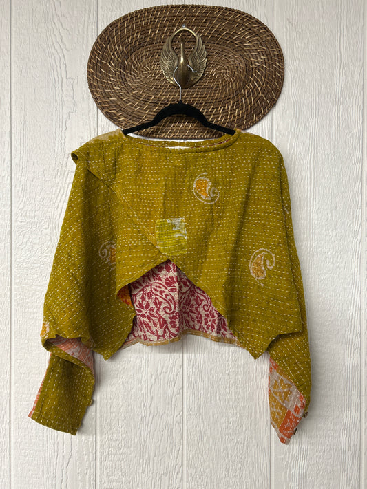 Pareo Kantha In Bloom Cropped Pullover 0326 182
