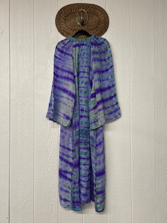 Crepe Sari Woodstock Duster Dress 0226 138