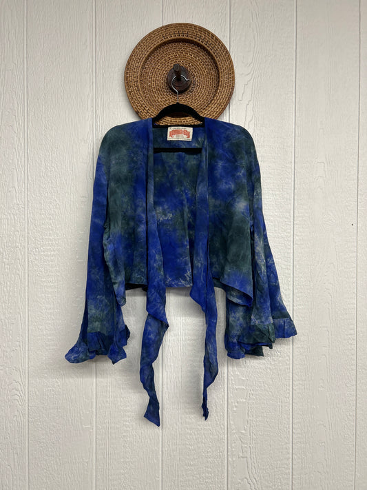 Crepe Sari Zeppelin Crop Shrug 0426 211