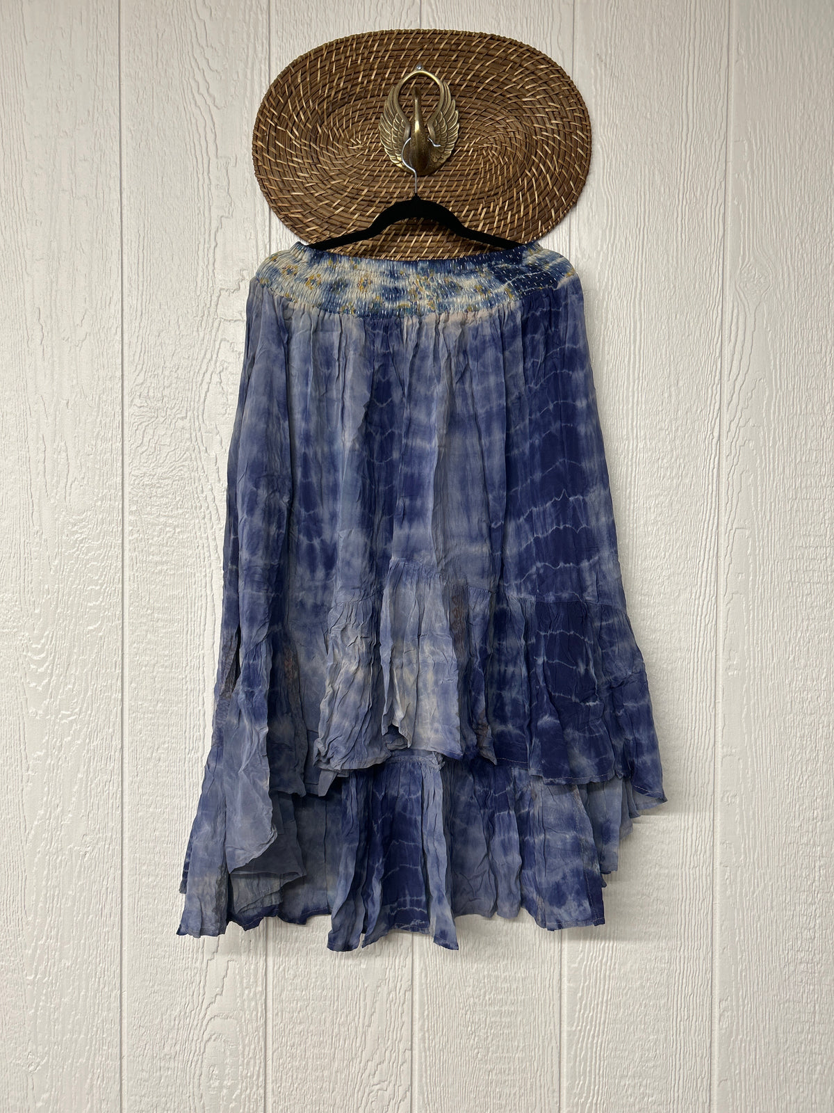 Crepe Sari Dahlia Skirt 1026 040
