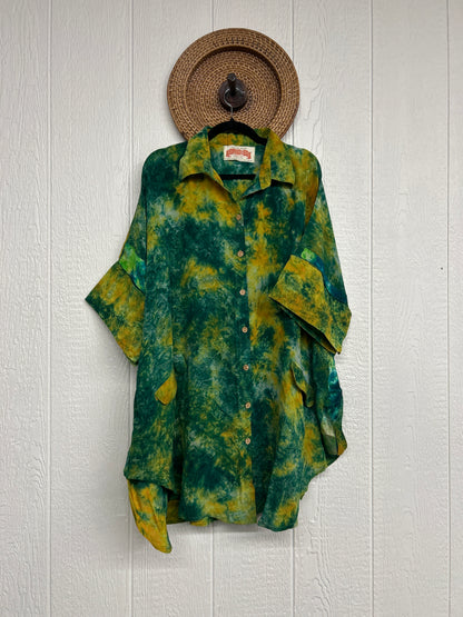 Crepe Sari Free To Be Button Down 0626 224