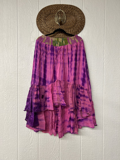 Crepe Sari Dahlia Skirt 1026 083