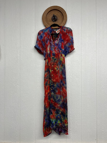 Crepe Sari Summer Woodstock Duster 0626 104