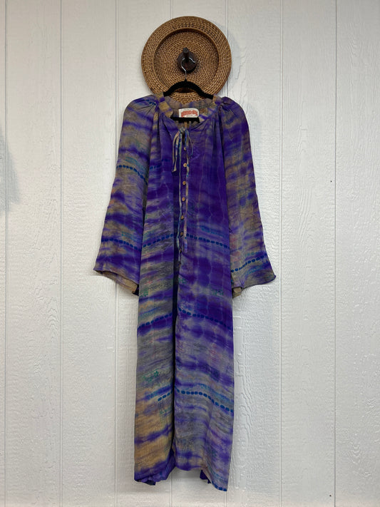 Crepe Sari Woodstock Duster Dress 0226 183