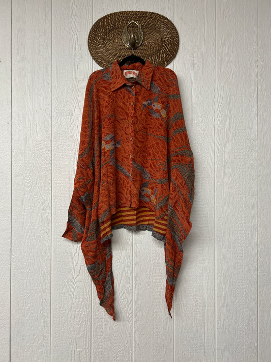 Crepe Sari Nirvana Button Down 1125 101