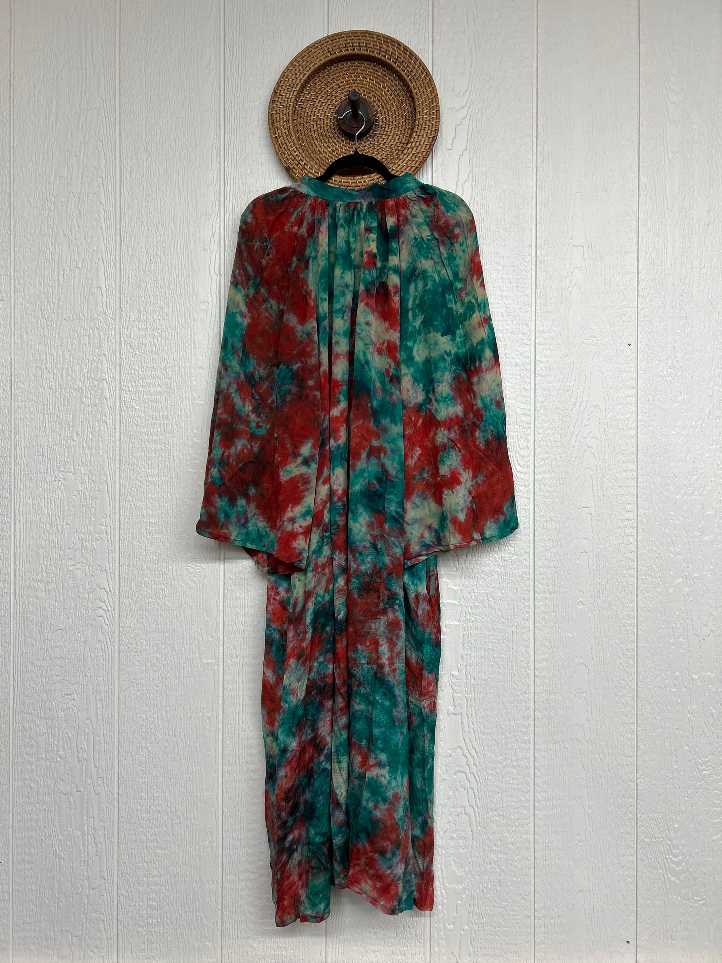 Crepe Sari Woodstock Duster Dress 0226 238