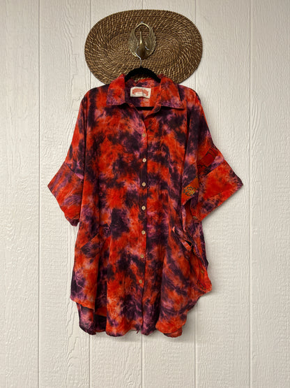 Crepe Sari Free To Be Button Down 0626 089