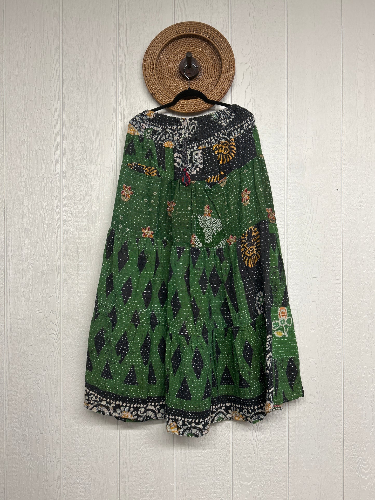 Pareo Kantha Lotus Maxi Skirt 0826 044