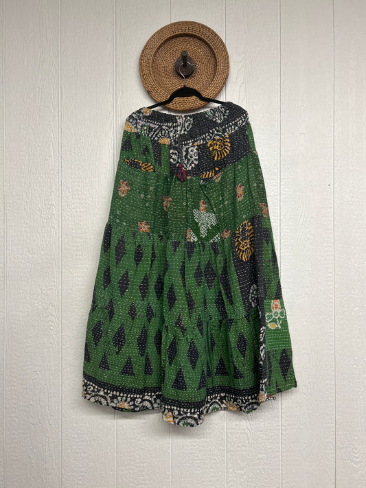 Pareo Kantha Lotus Maxi Skirt 0826 044