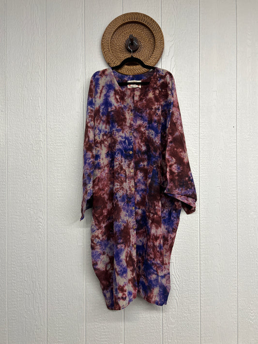 Crepe Sari Gaia Duster Dress 0426 075