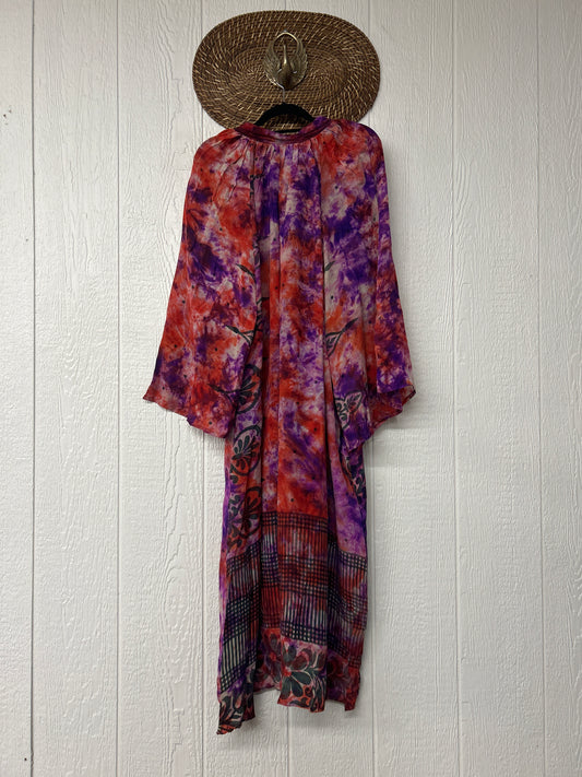 Crepe Sari Woodstock Duster Dress 0226 130