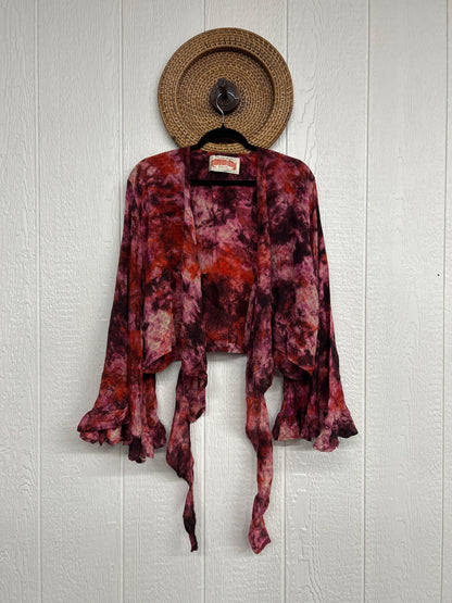 Crepe Sari Zeppelin Crop Shrug 0426 043
