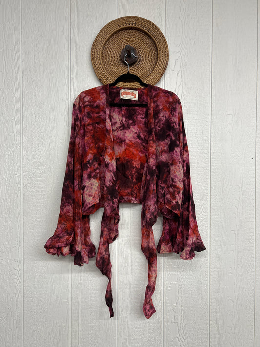 Crepe Sari Zeppelin Crop Shrug 0426 043