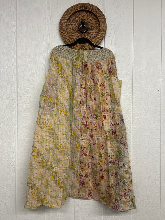 Pareo Kantha Butterfly Cargo Skirt 0426 214