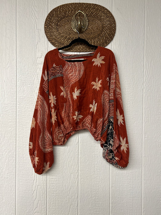 Crepe Sari Luna Crop Top 0126 220