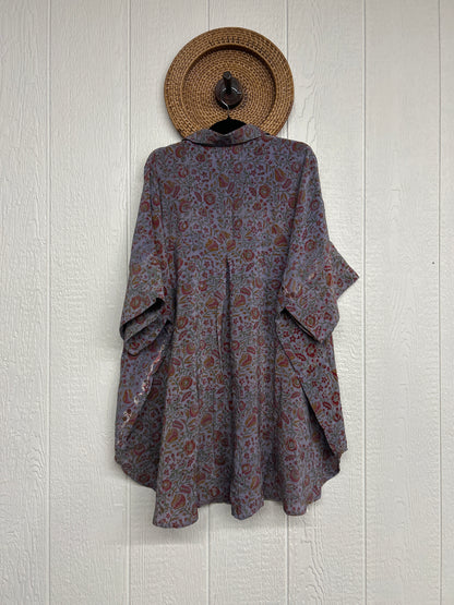 Crepe Sari Free To Be Button Down 0626 254