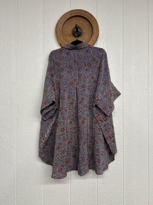 Crepe Sari Free To Be Button Down 0626 254