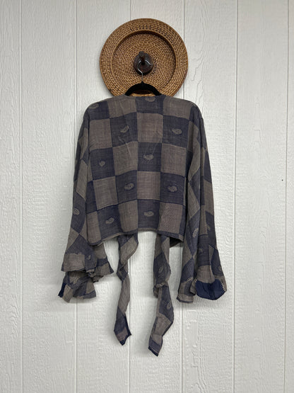 Crepe Sari Zeppelin Crop Shrug 0426 228