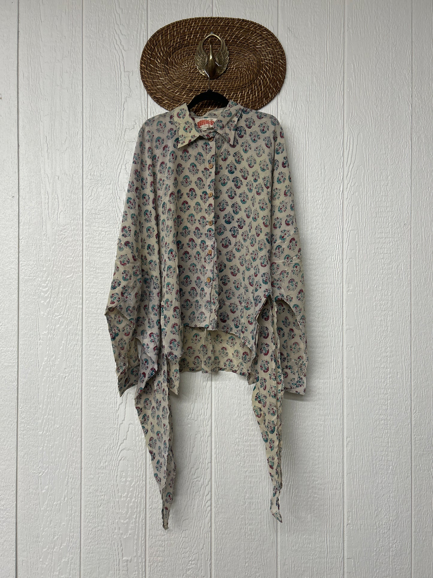 Crepe Sari Nirvana Button Down 1125 091