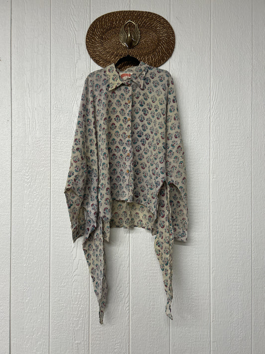 Crepe Sari Nirvana Button Down 1125 091