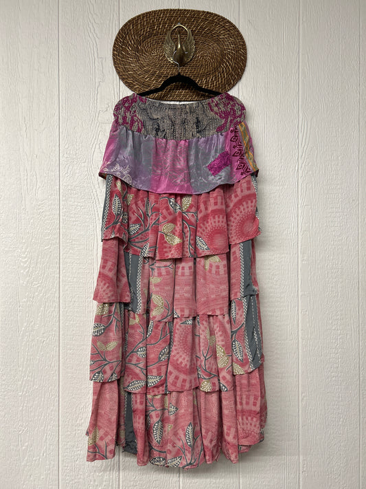 Rasgulla Sari Venus Ruffle Maxi 1125 002