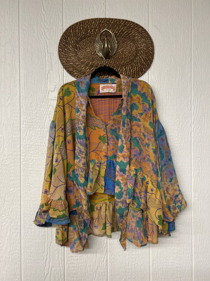 Crepe Sari Wild Rose Top 1225 205