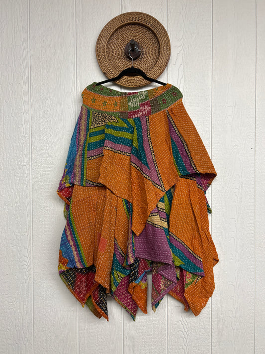 Pareo Kantha Pixie Skirt 0426 160