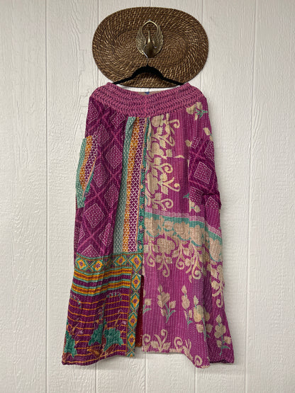 Pareo Kantha Butterfly Cargo Skirt 0426 038