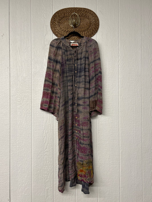 Crepe Sari Woodstock Duster Dress 0526 001