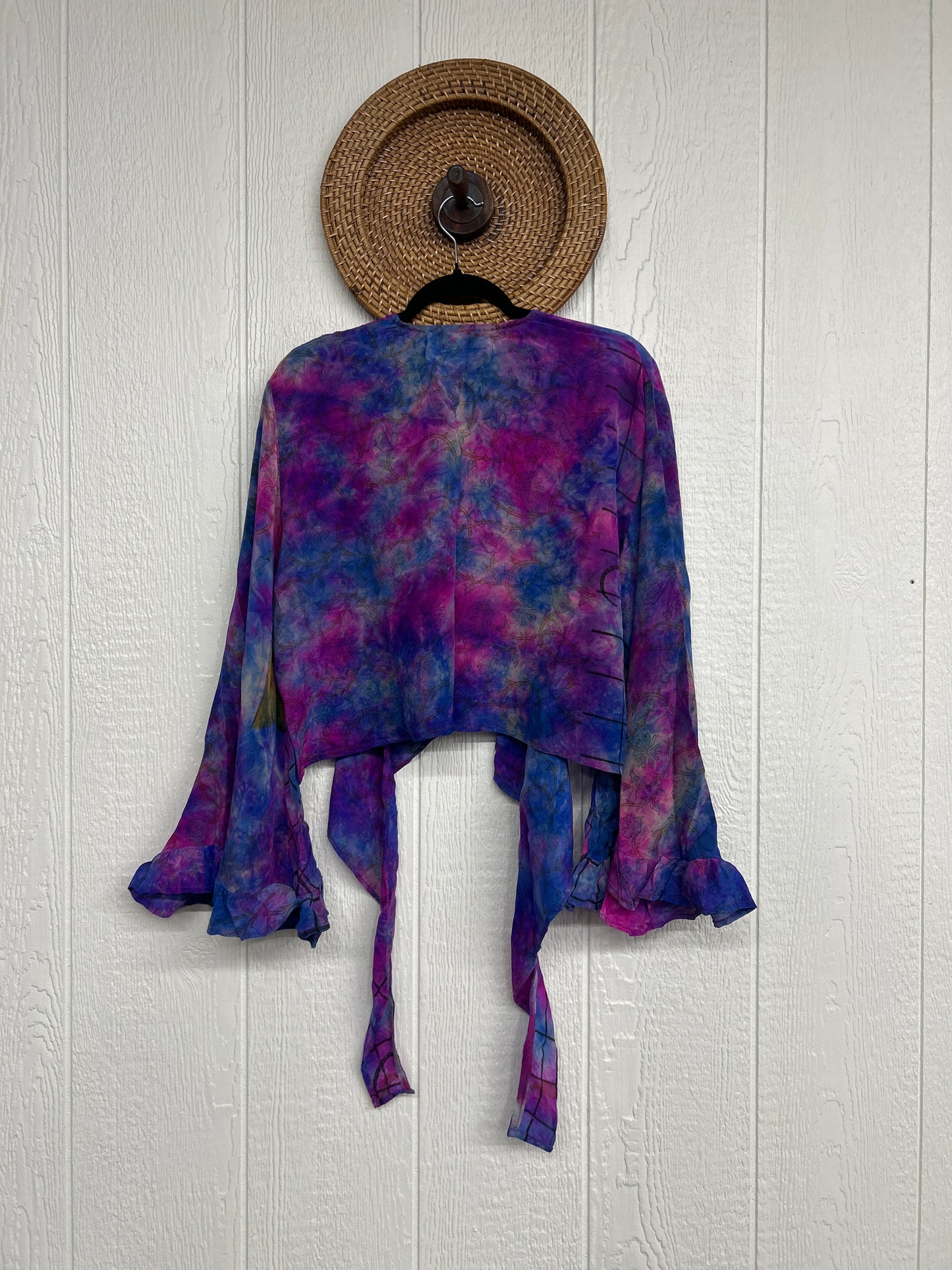 Crepe Sari Zeppelin Crop Shrug 0426 230