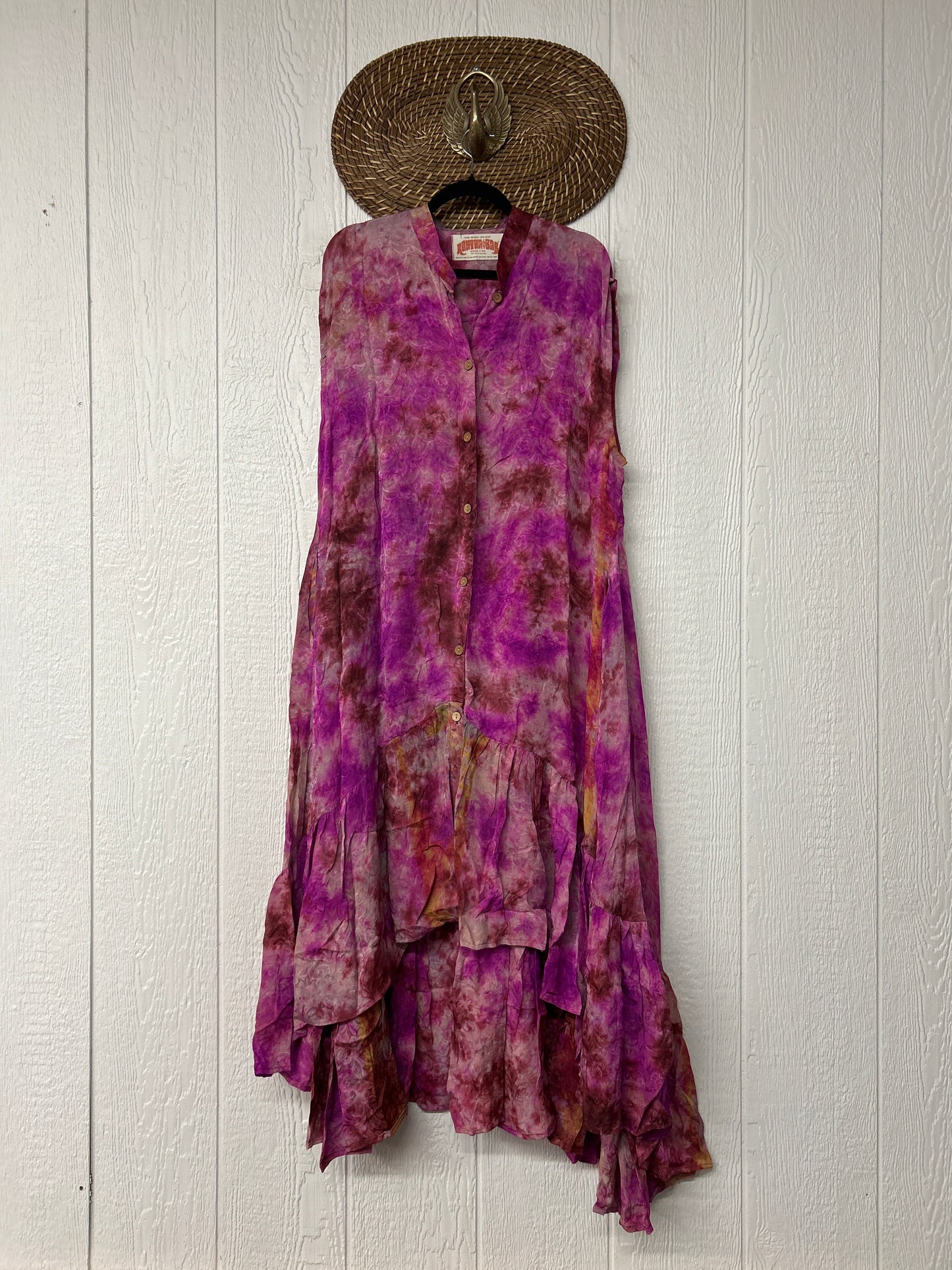 Crepe Sari Summer Dahlia Duster 0726 070