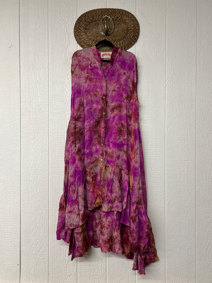 Crepe Sari Summer Dahlia Duster 0726 070
