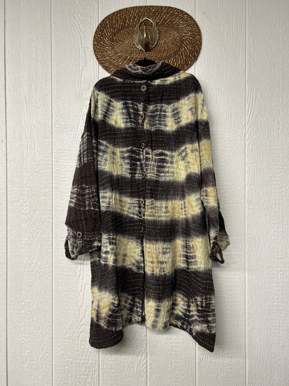 Aura Edit Koverlet Button Down Trench Coat 1026 016
