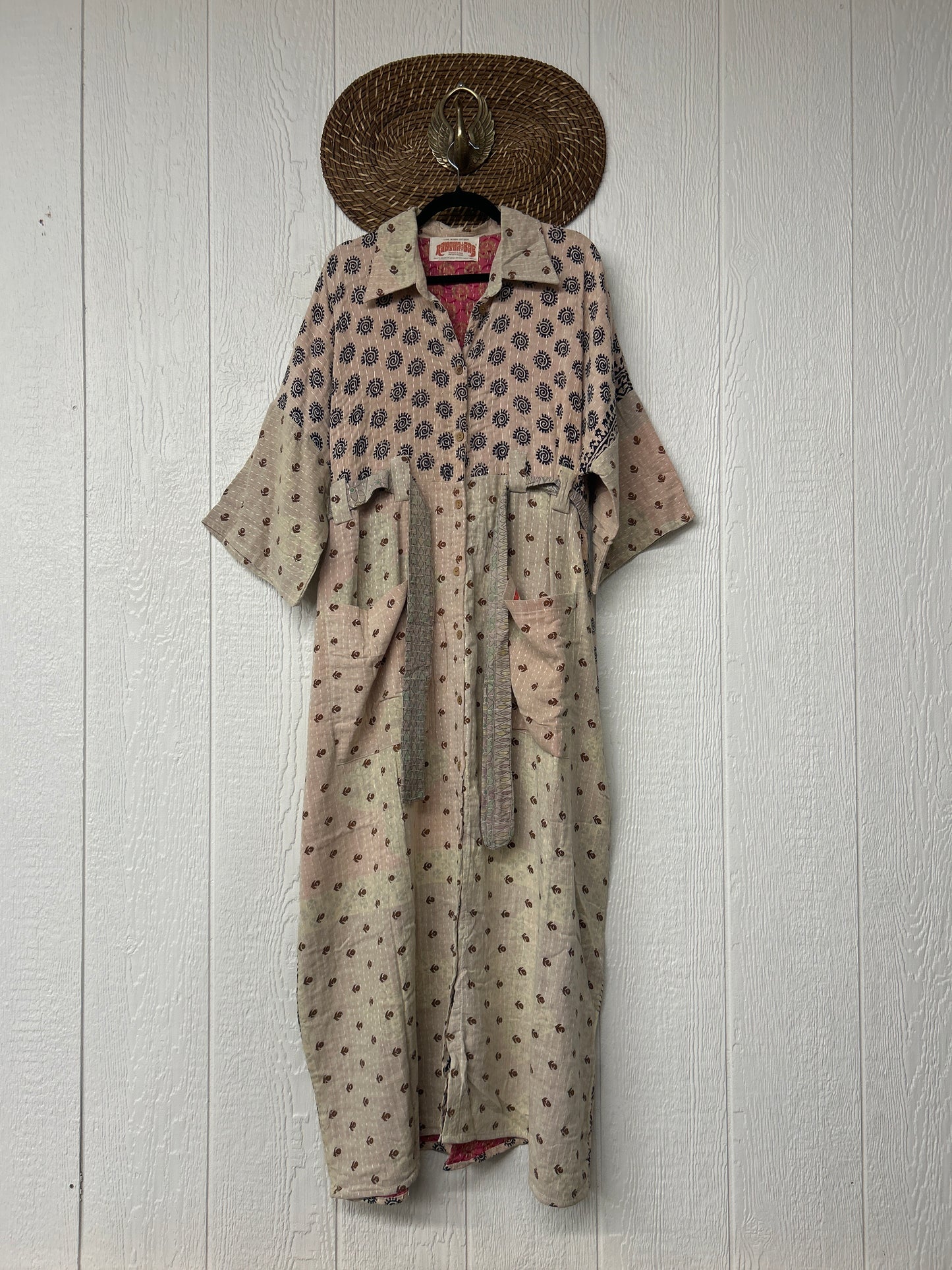 Pareo Kantha Gravity Duster Dress 0226 042