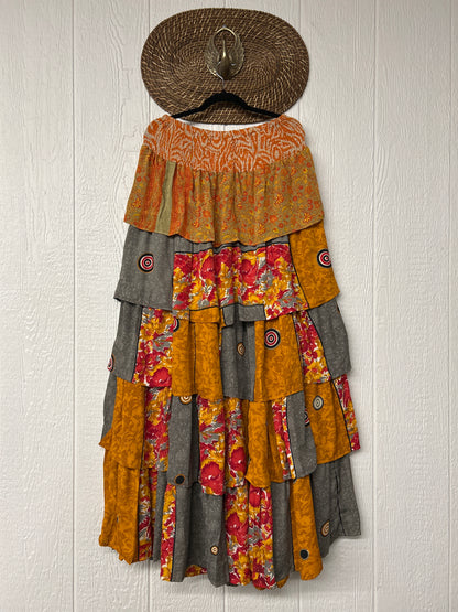 Rasgulla Sari Venus Ruffle Maxi 1125 138