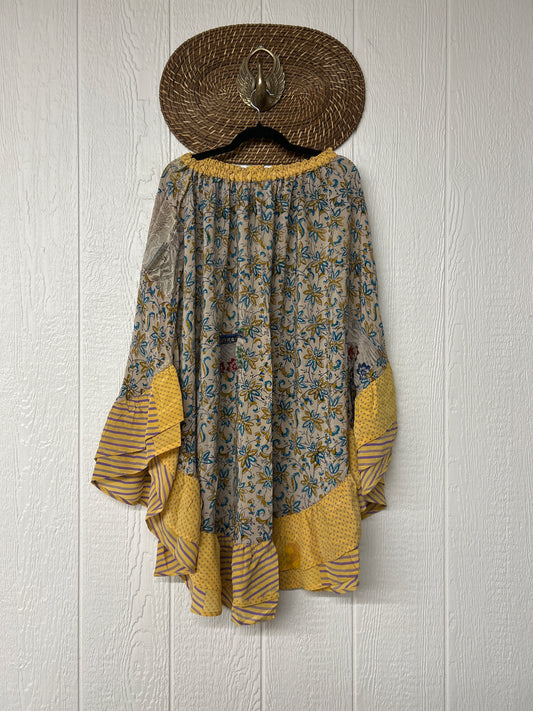 Crepe Wild Rose Skirt 1025 074