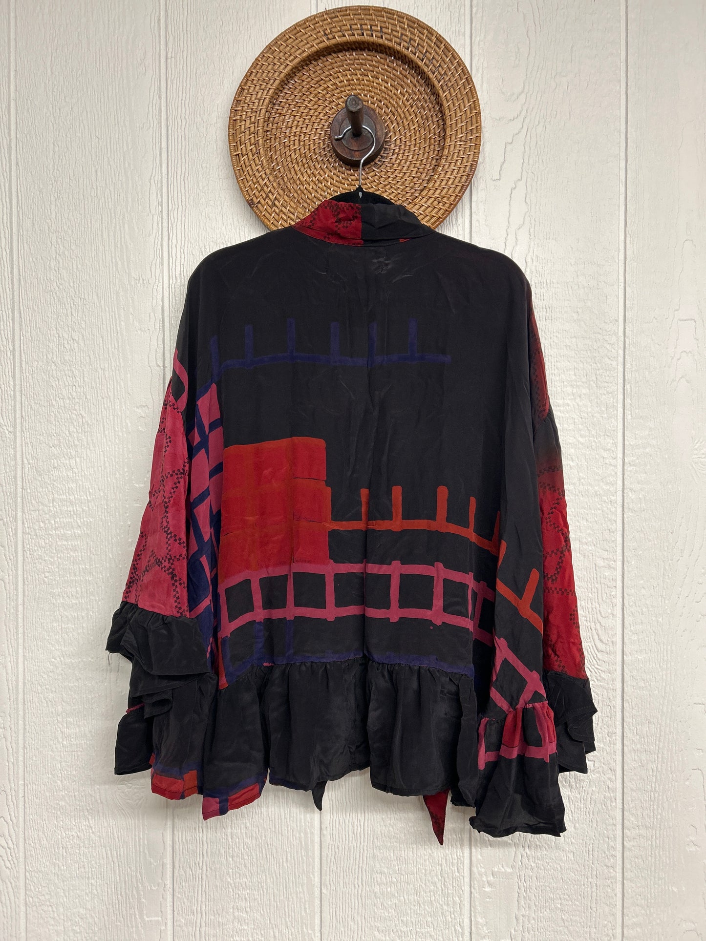 Crepe Sari Wild Rose Top 1225 098