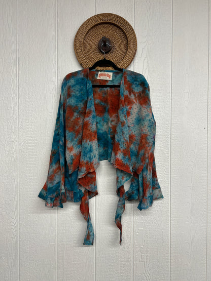 Crepe Sari Zeppelin Crop Shrug 0426 125