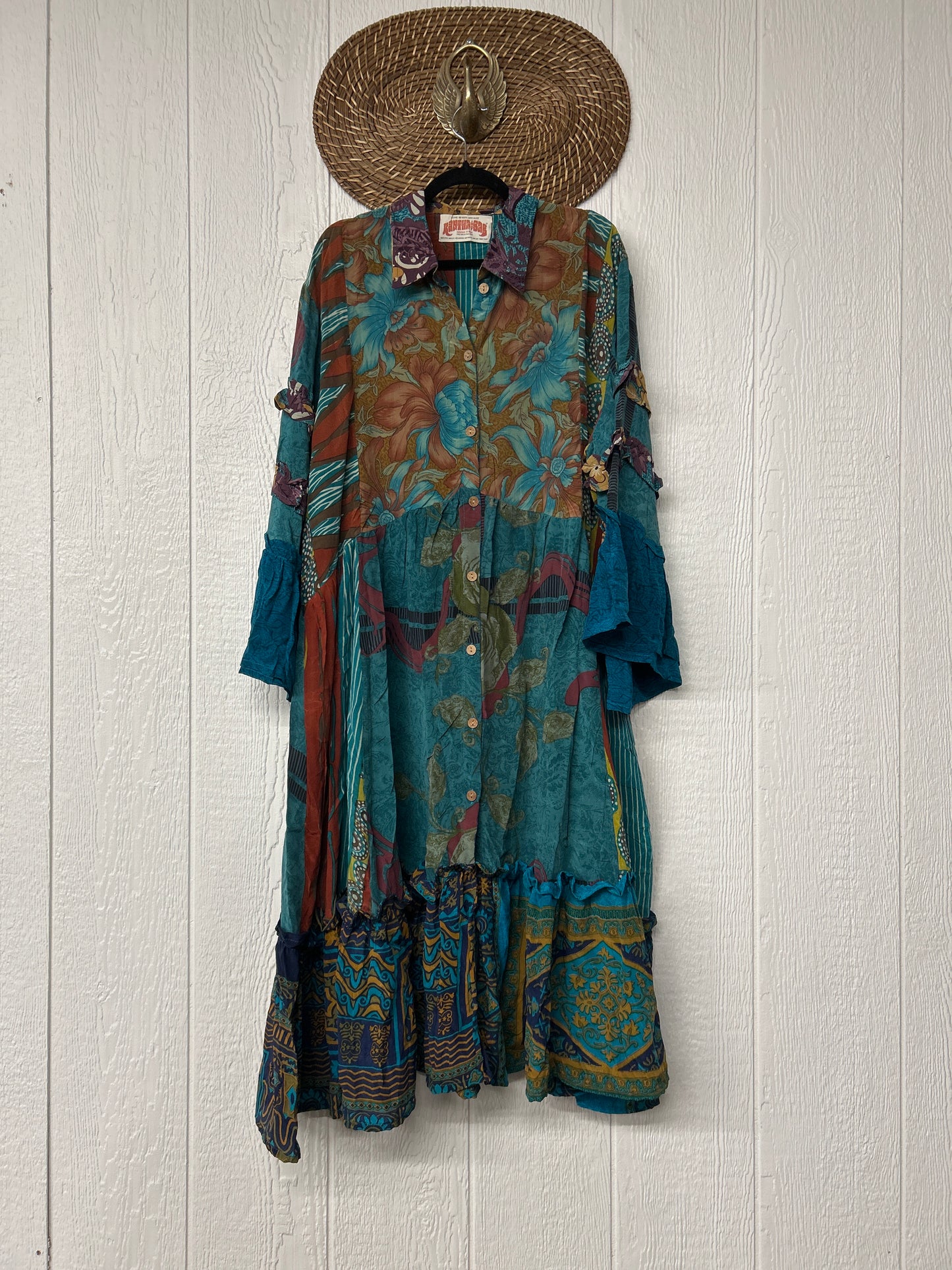 Crepe Sari Rhiannon Duster Dress 0226 058