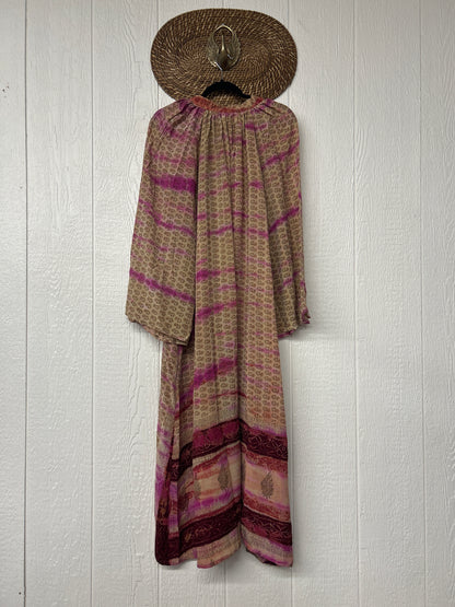 Crepe Sari Woodstock Duster Dress 0226 046
