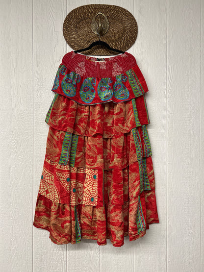 Rasgulla Sari Venus Ruffle Maxi 1125 013