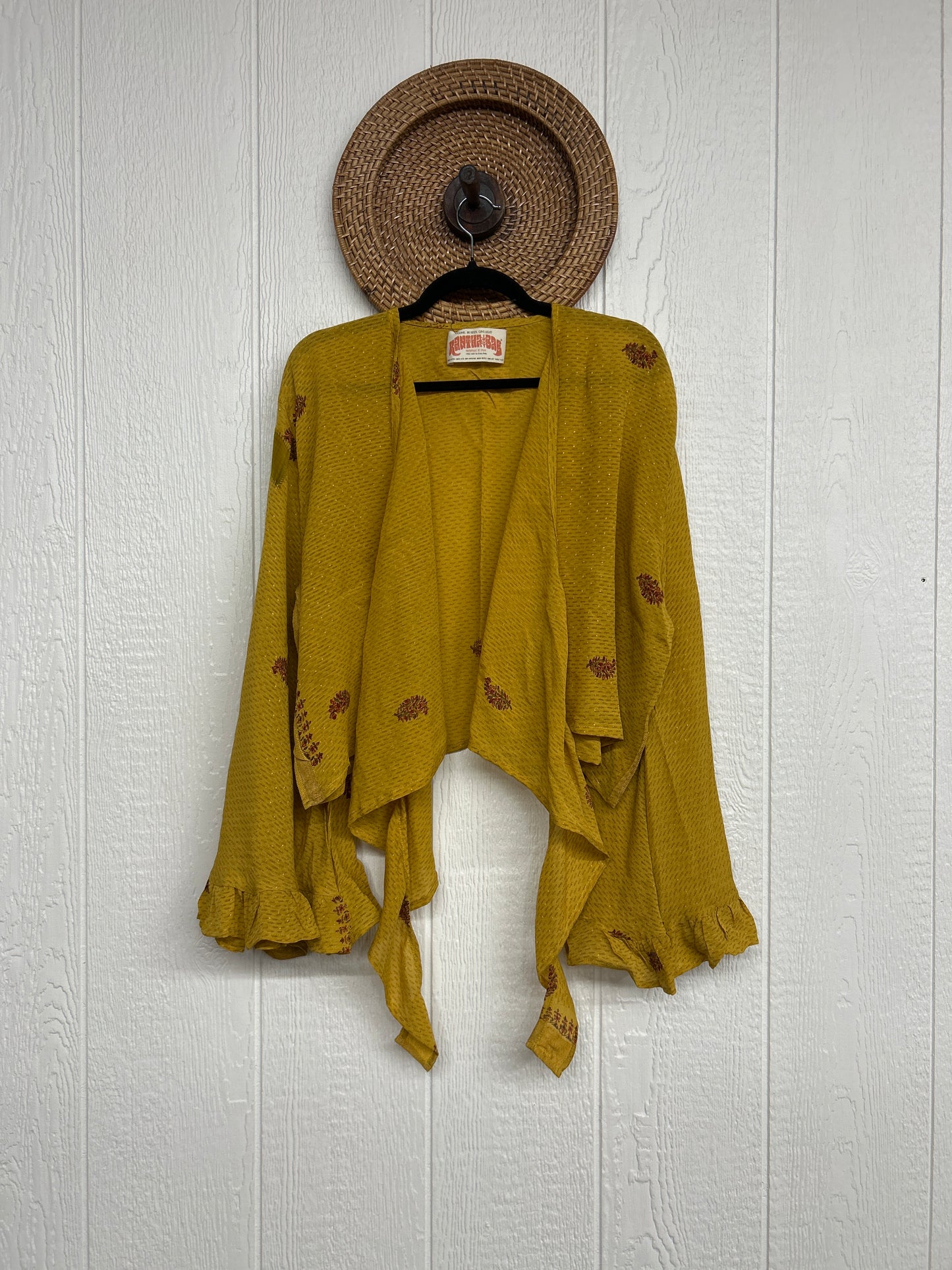 Crepe Sari Zeppelin Crop Shrug 0426 008