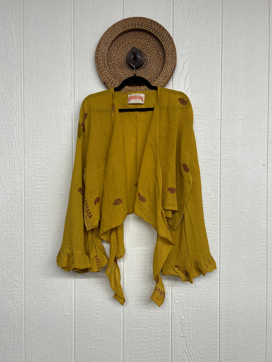Crepe Sari Zeppelin Crop Shrug 0426 008