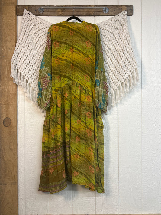 Crepe Sari Evermore Kimono 0326 039