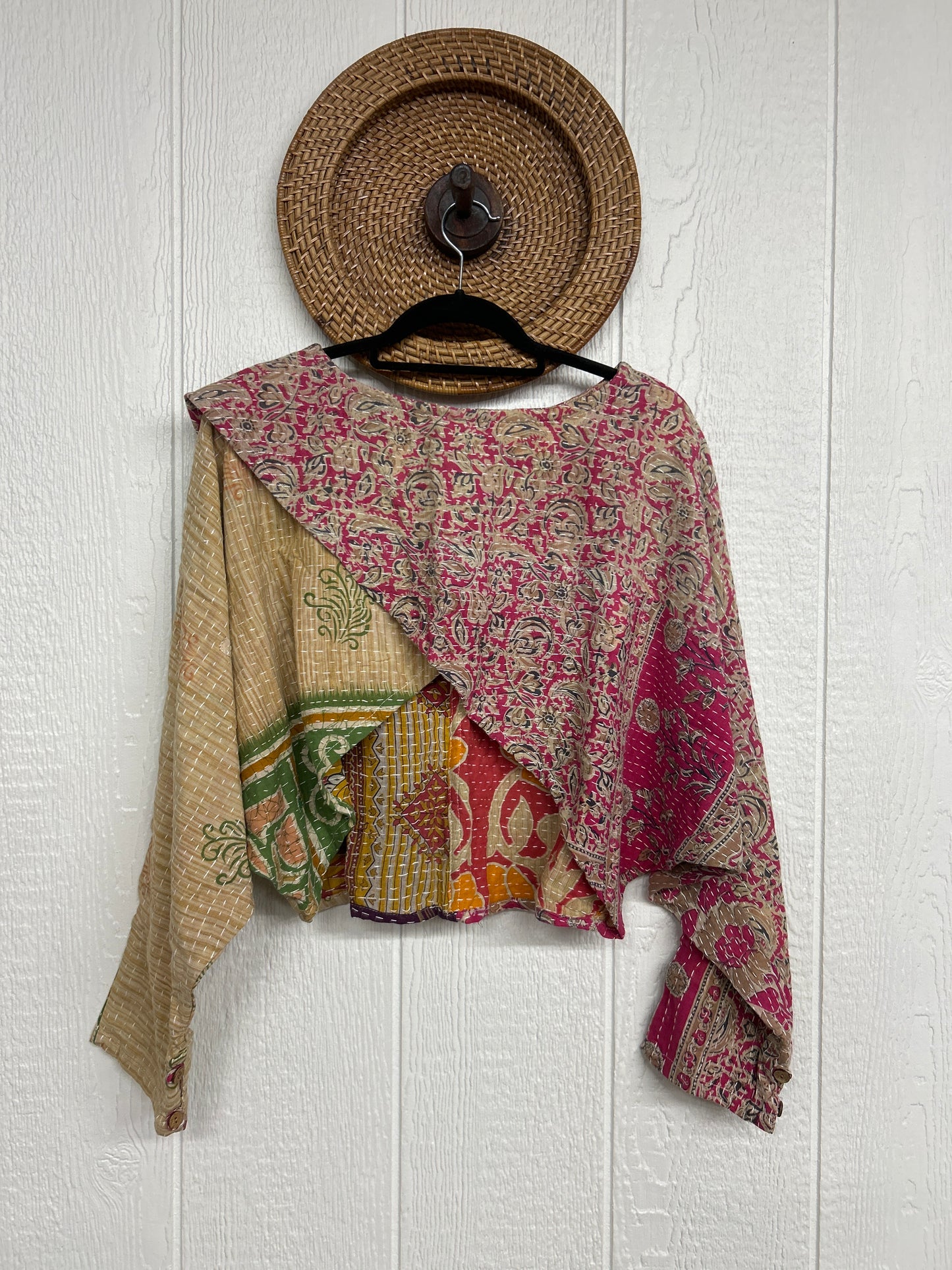 Pareo Kantha In Bloom Cropped Pullover 0326 053