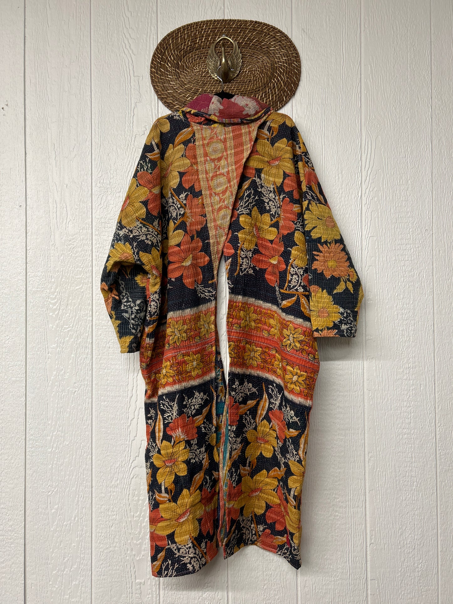 Fine Kantha Cowl Split Pullover 1225 086