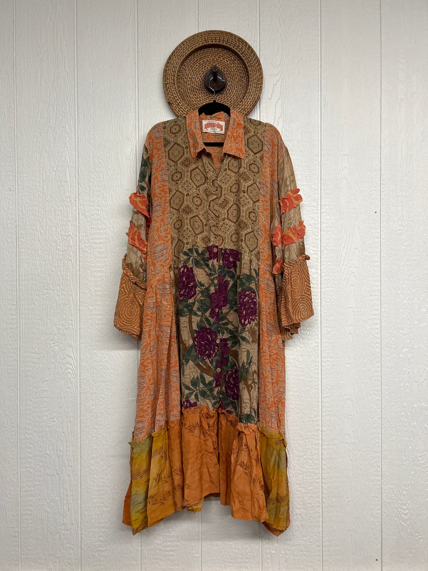 Crepe Sari Rhiannon Duster Dress 0226 187