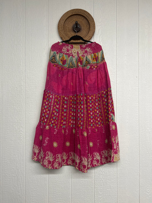 Pareo Kantha Lotus Maxi Skirt 0826 254