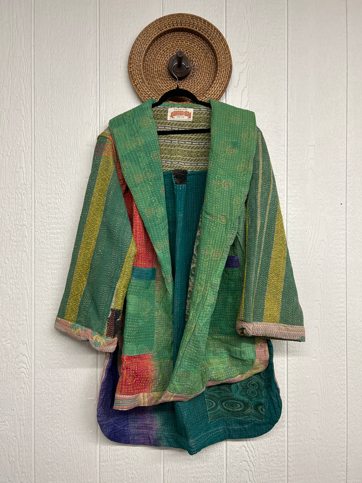 Fine Kantha Drifter Coat 1026 023